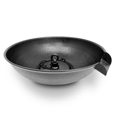 U-nitt 12-inch black spill bowl catch basin front view