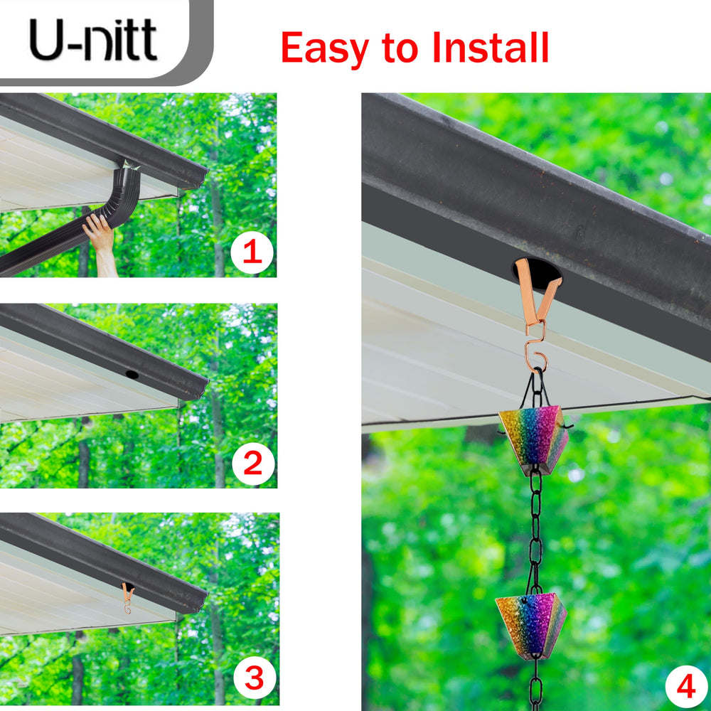 U-nitt Gutter Clip installed in a gutter