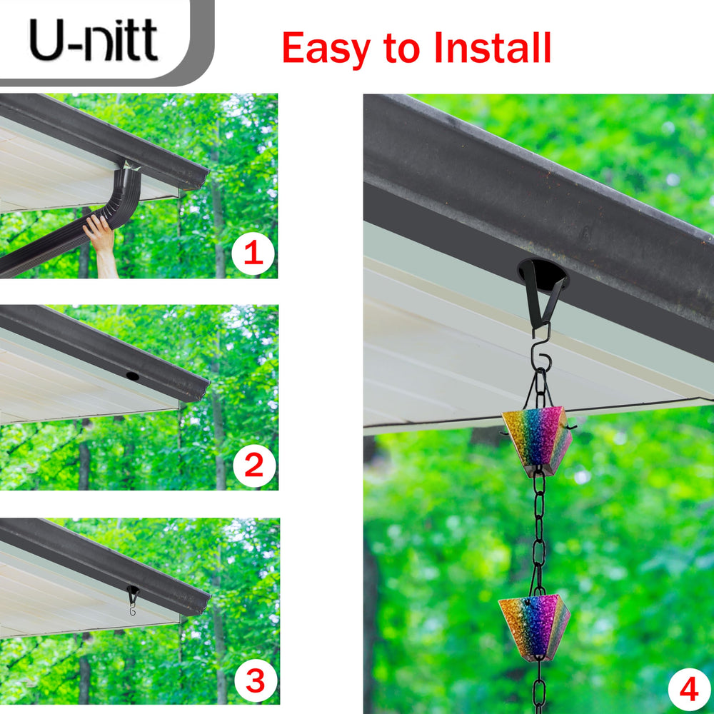U-nitt Gutter Clip package with included S hook