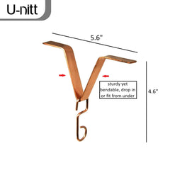 U-nitt Gutter Clip showing S hook attachment