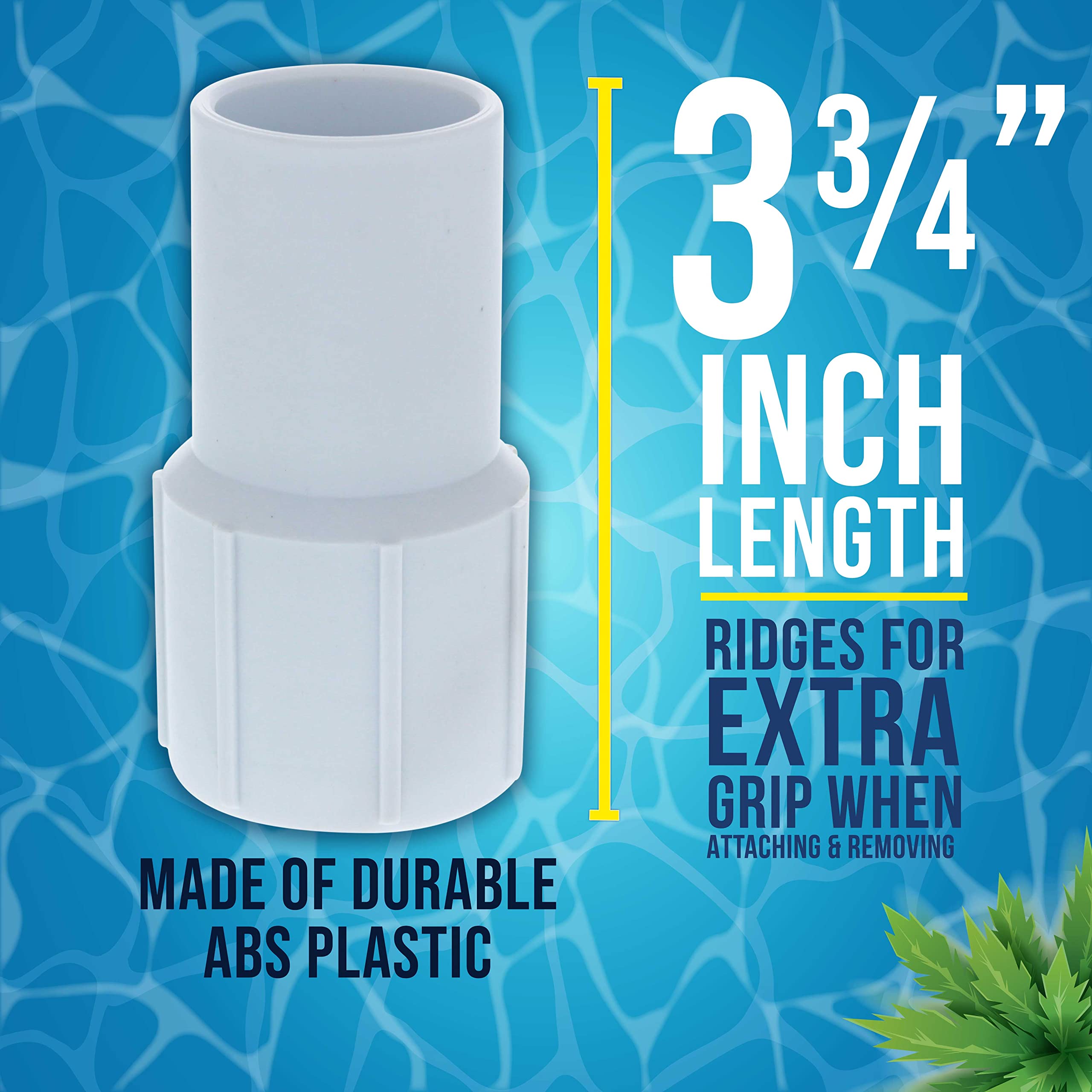 U.S. Pool Supply 1.25 inch pool hose cuff installation on vacuum hose