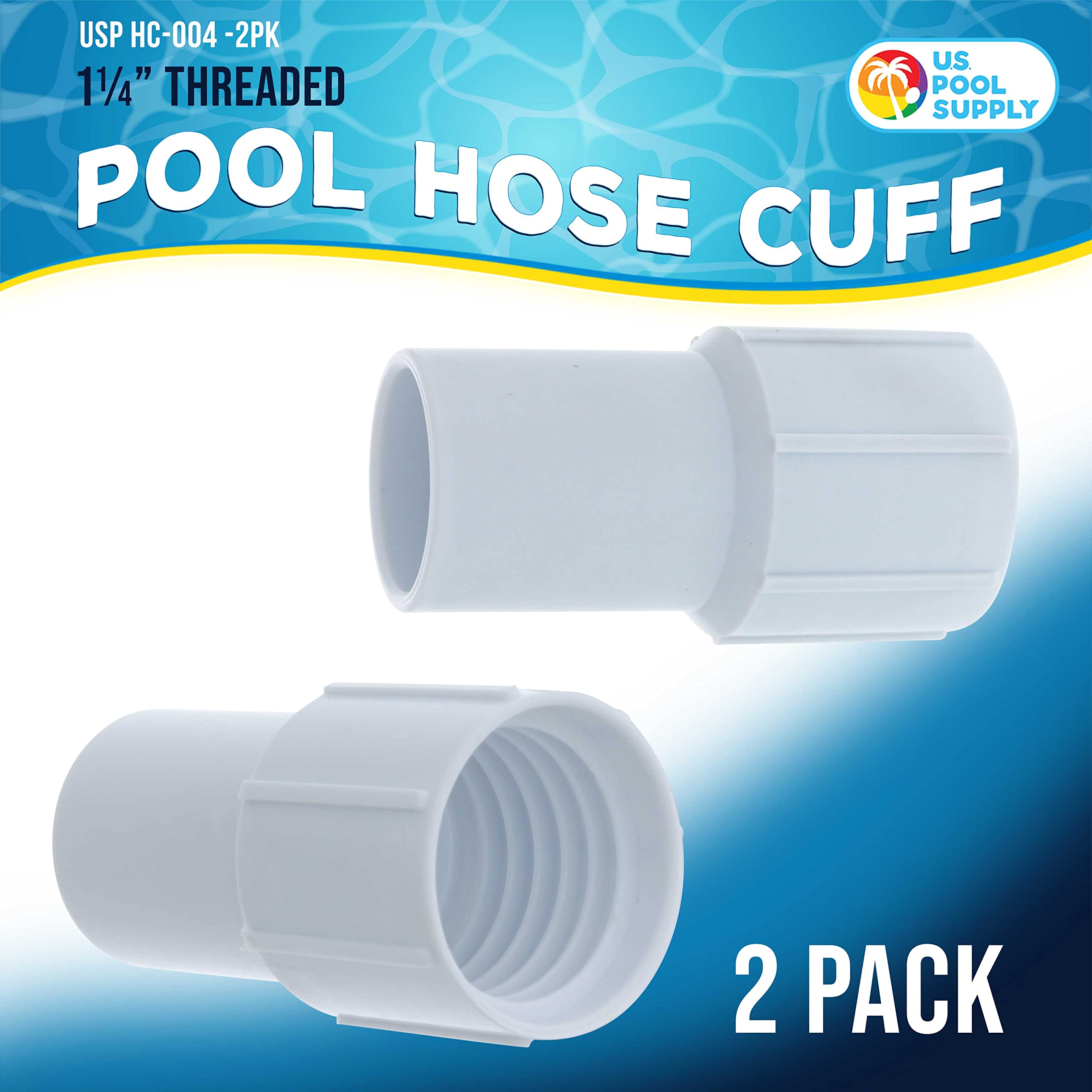 U.S. Pool Supply 1.25 inch pool hose cuff side view