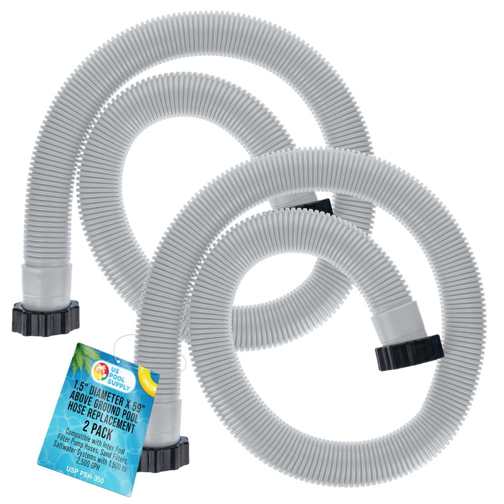 U.S. Pool Supply 1.5" x 59" pool hose front view