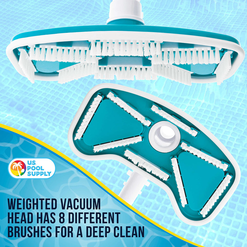 U.S. Pool Supply 11" Weighted Butterfly Pool Vacuum Head connection detail