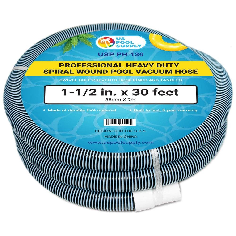 U.S. Pool Supply 30-foot vacuum hose front view