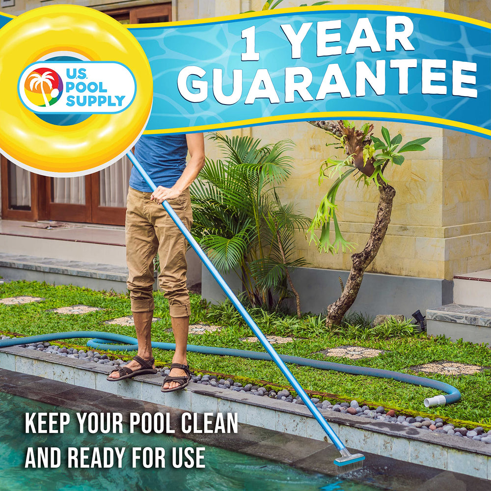 U.S. Pool Supply 5" Pool Brush in a clean pool environment