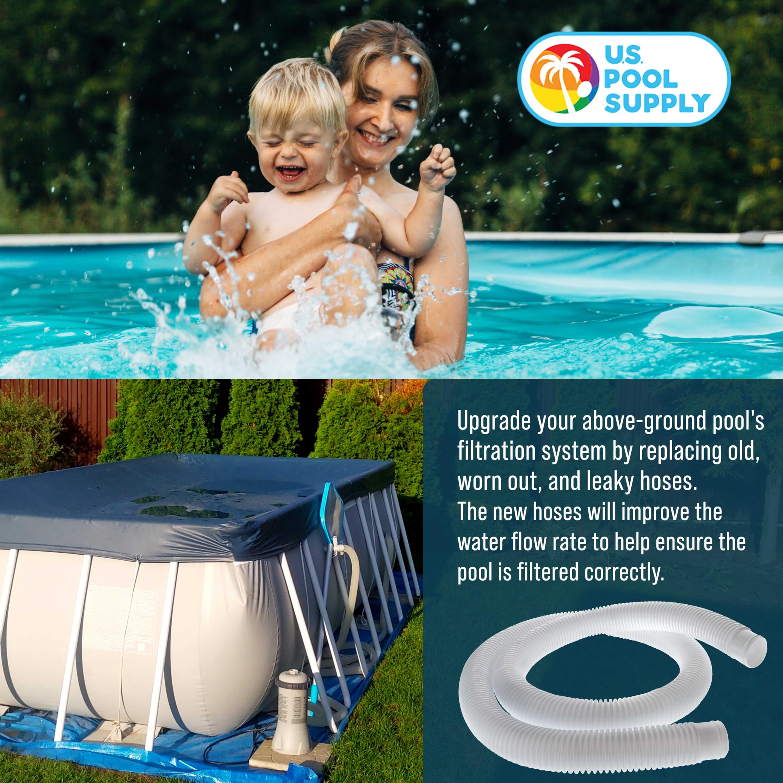 U.S. Pool Supply Above Ground Pool Hose with water flow