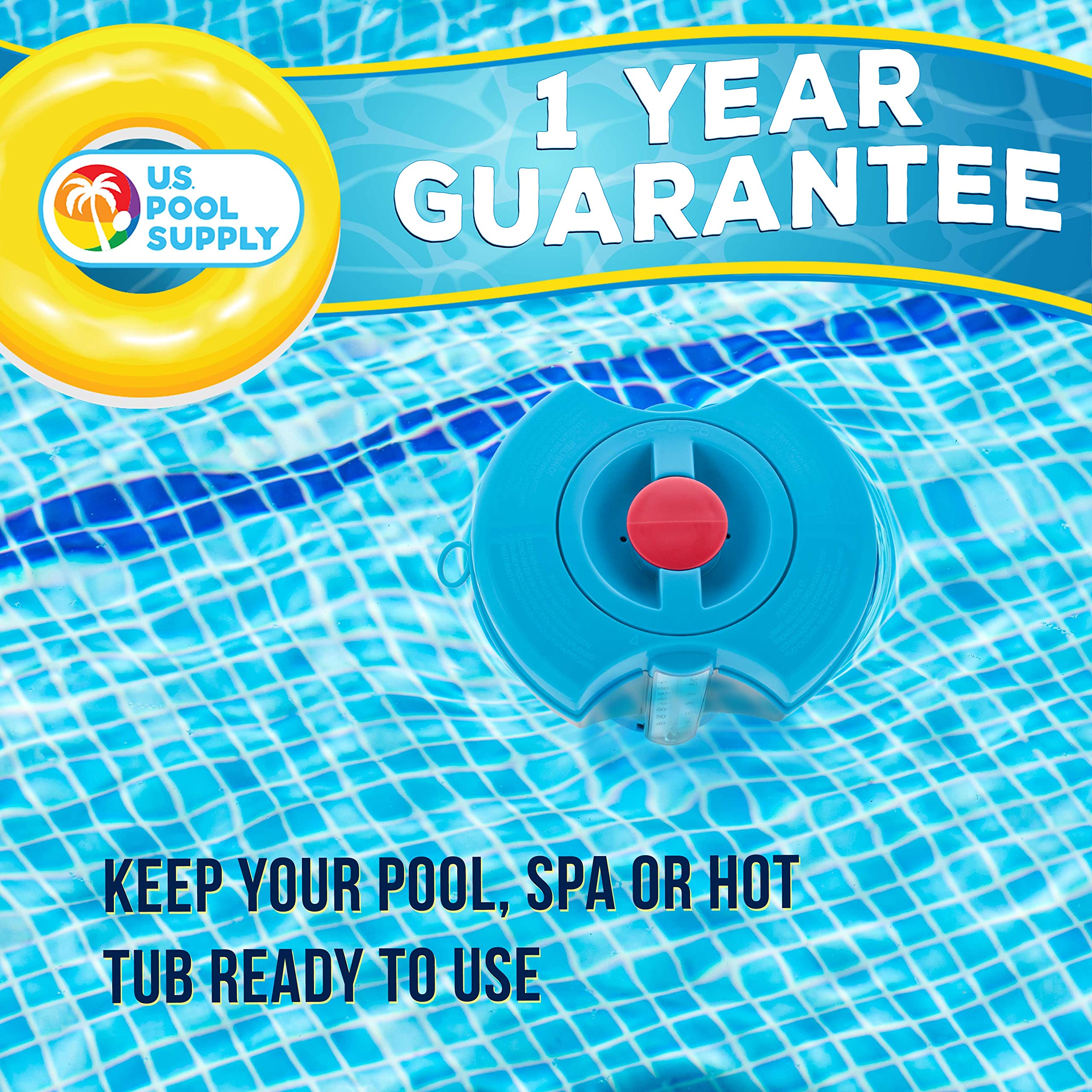 U.S. Pool Supply Deluxe Chlorine Floater Dispenser dimensions