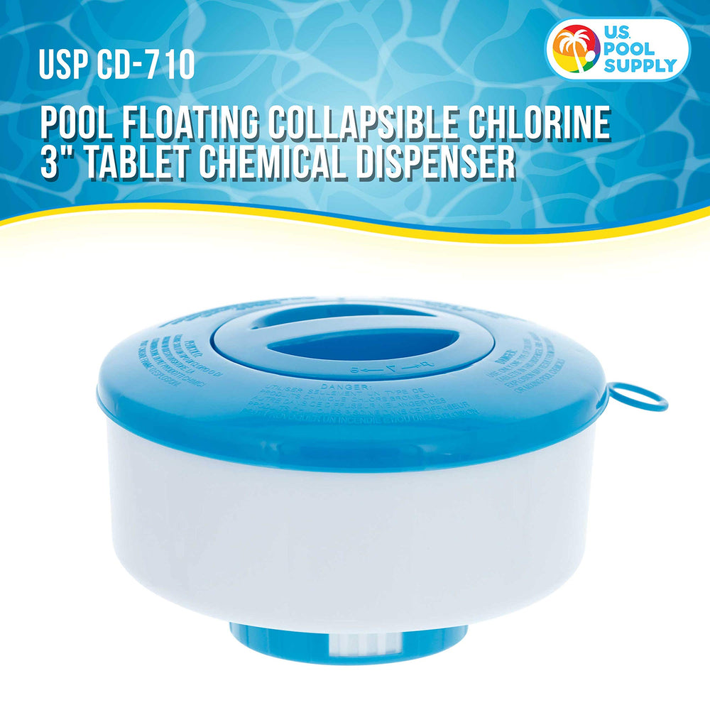 U.S. Pool Supply Floating Chlorine Dispenser back view