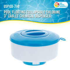 U.S. Pool Supply Floating Chlorine Dispenser back view