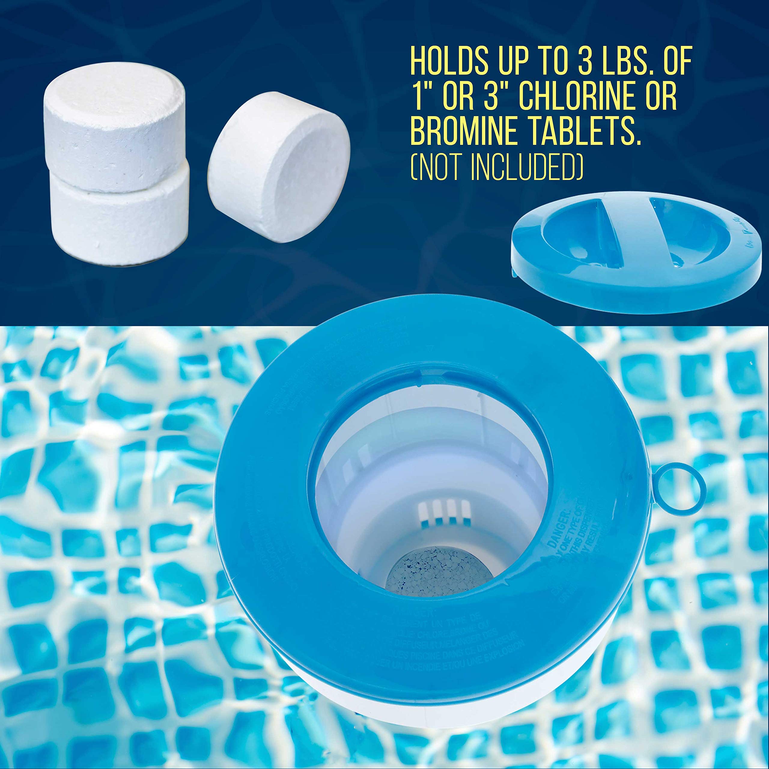 U.S. Pool Supply Floating Chlorine Dispenser in a pool