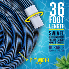 U.S. Pool Supply heavy duty vacuum hose spiral-wound texture