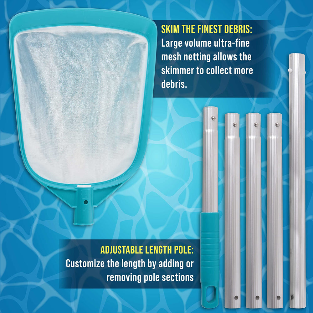 U.S. Pool Supply Leaf Skimmer Net in use in a pool