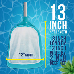 U.S. Pool Supply Leaf Skimmer Net with aluminum pole