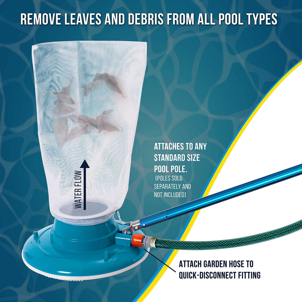 U.S. Pool Supply Leaf Terminator Vacuum 15-inch close-up of pressure jets