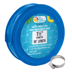 U.S. Pool Supply Pool Backwash Hose 1.5" x 50' front view