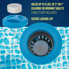 U.S. Pool Supply Pool Chlorine Floater with 3" chlorine tablets