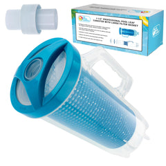 U.S. Pool Supply Pool Leaf Catcher front view with clear body