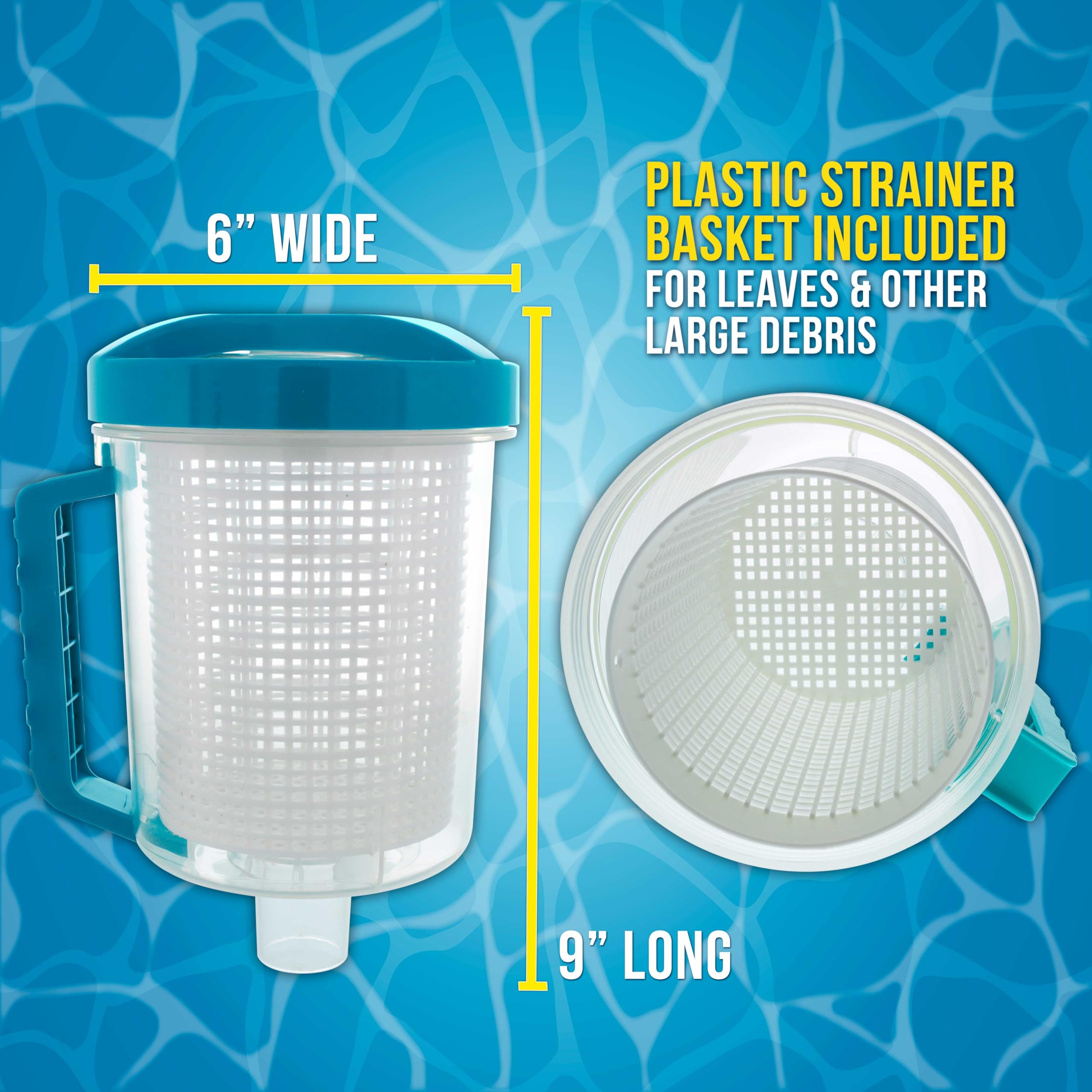 U.S. Pool Supply Pool Leaf Catcher screw-on lid and mesh basket