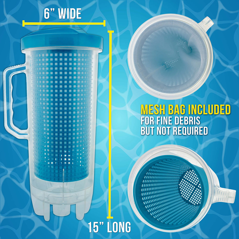 U.S. Pool Supply Pool Leaf Catcher showing the mesh debris basket