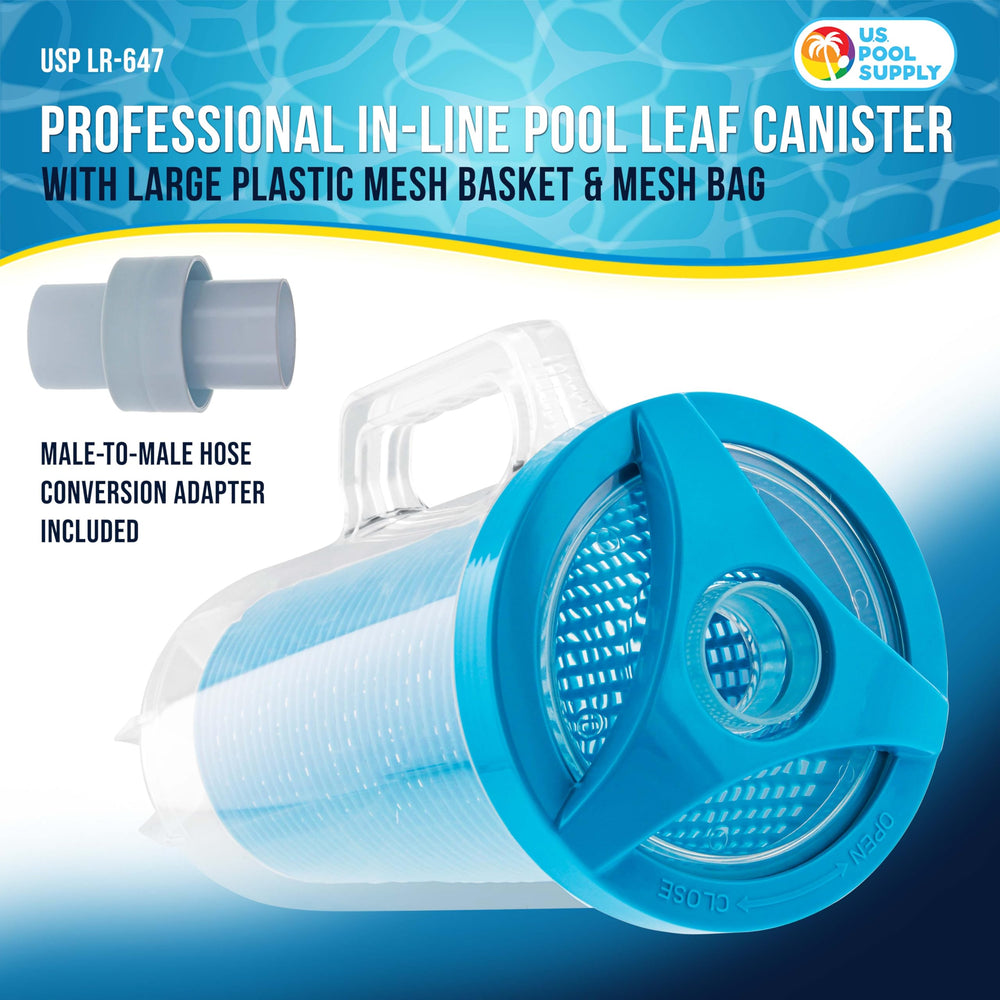U.S. Pool Supply Pool Leaf Catcher with screw-on lid