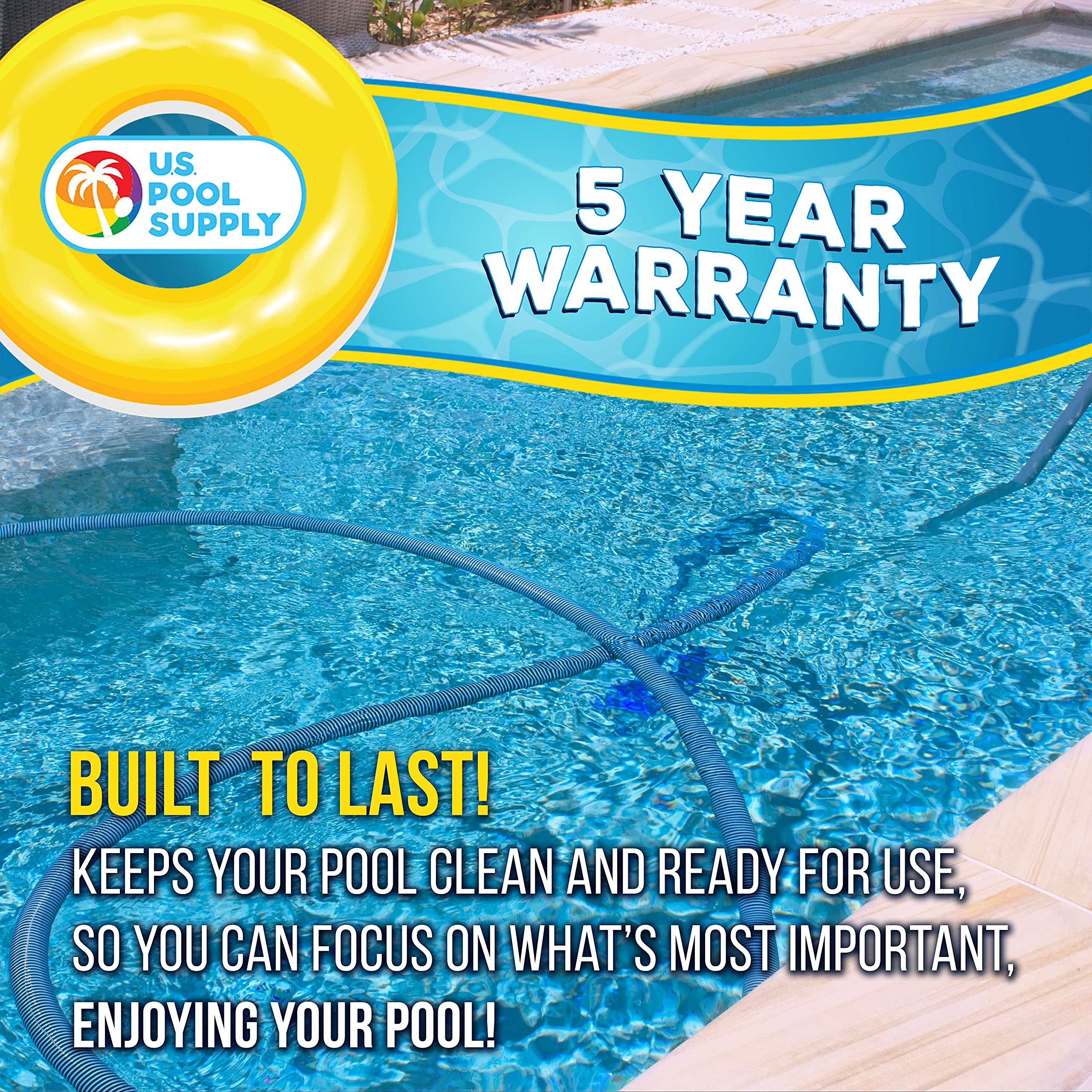 U.S. Pool Supply Pool Vacuum Hose packaging display