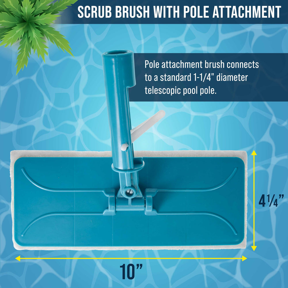 U.S. Pool Supply scrub brush blue sponge pad detail