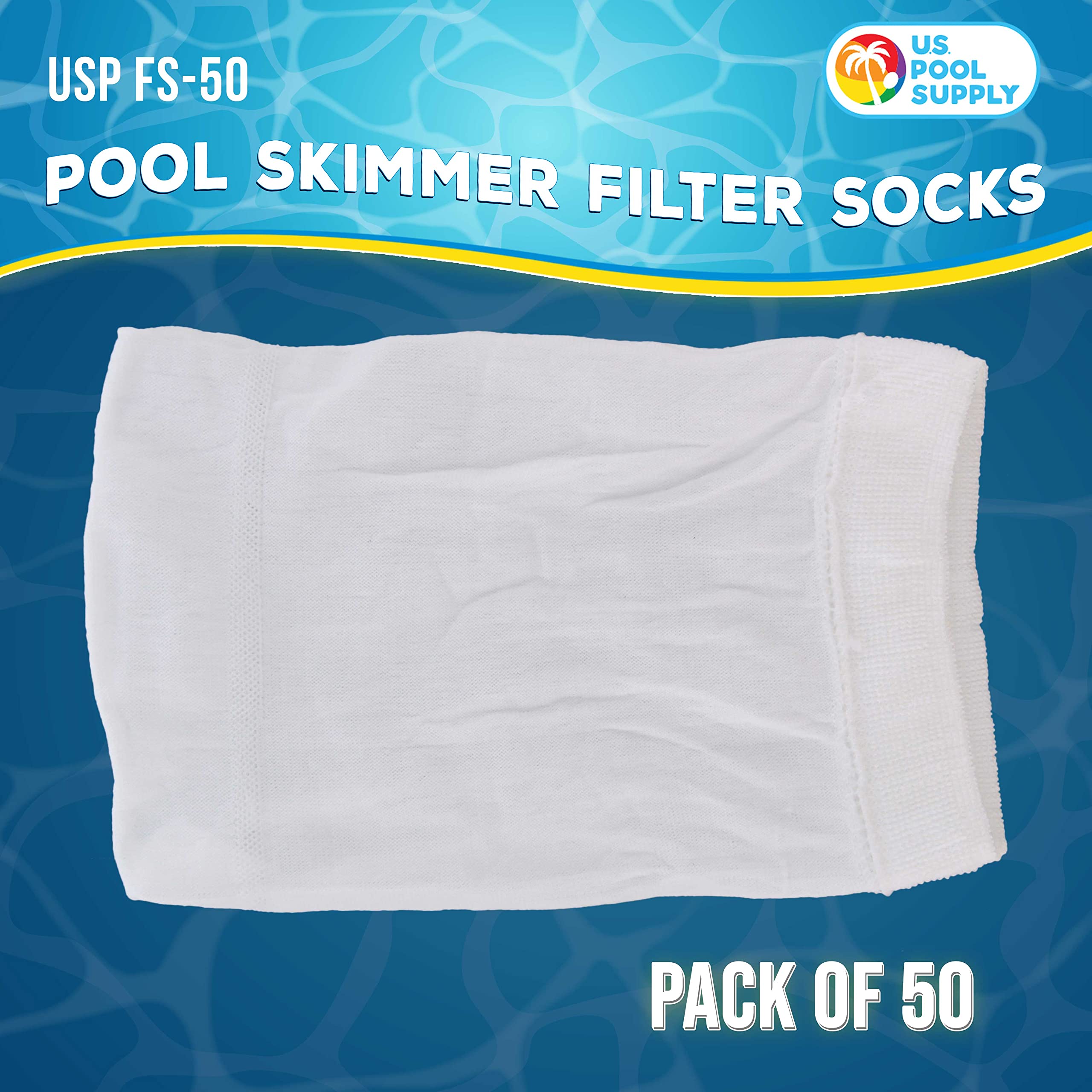 U.S. Pool Supply skimmer socks in packaging