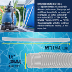 U.S. Pool Supply stainless-steel clamps for pool hose connection