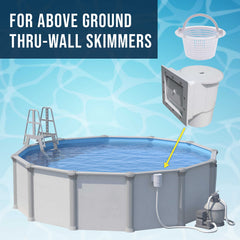 U.S. Pool Supply Thru-Wall Skimmer Basket with handle