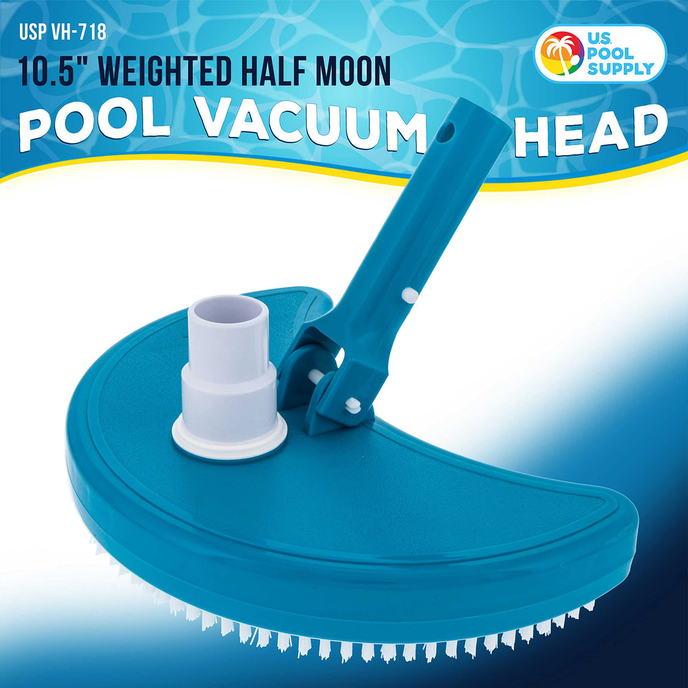 U.S. Pool Supply vacuum head side view with bristle brushes