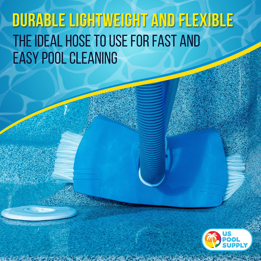 U.S. Pool Supply vacuum hose in a swimming pool setting