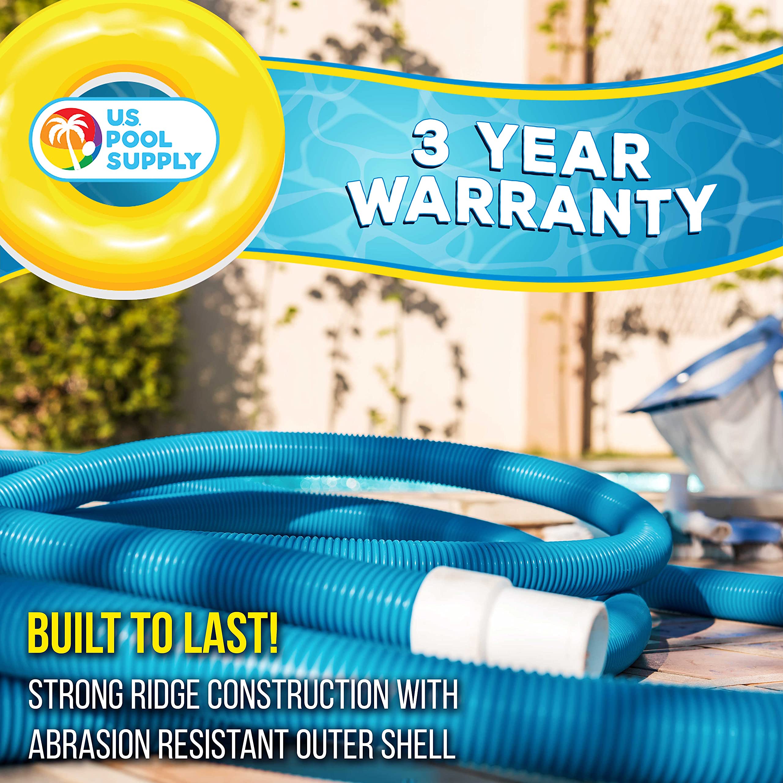 U.S. Pool Supply vacuum hose packaging and specifications