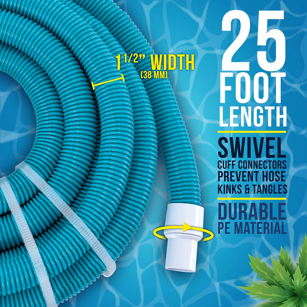 U.S. Pool Supply vacuum hose showing removable cuff end