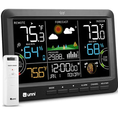 U UNNI Wireless Weather Station front view with large display