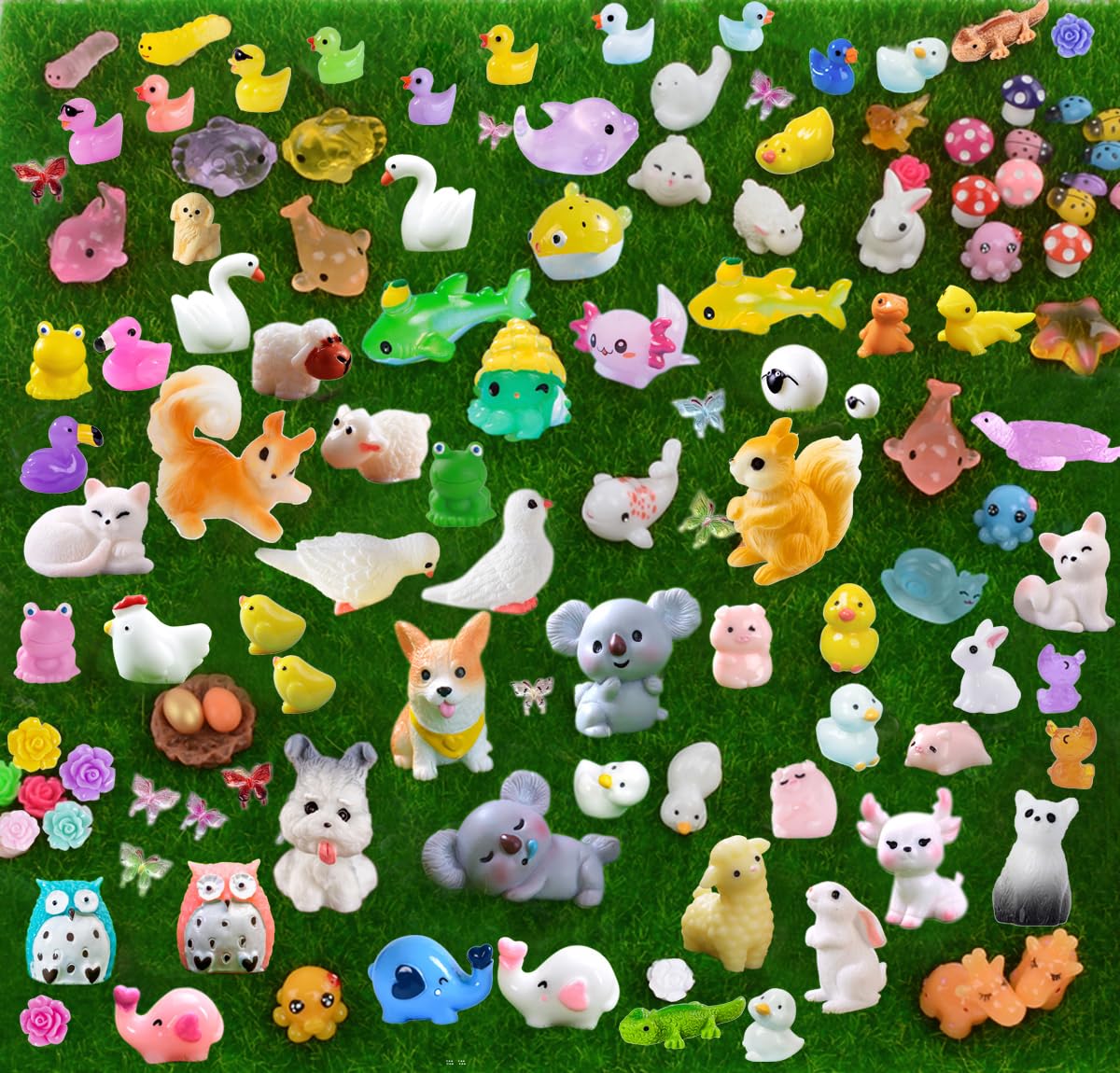 U-Zimikee mini resin animals packaged in a box