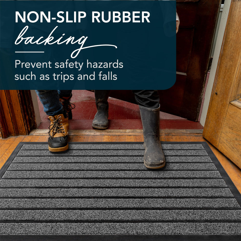 ubdyo door mat displayed at an entrance with modern decor
