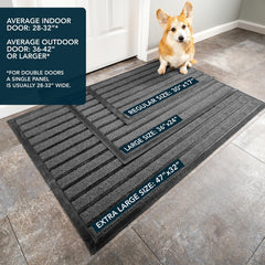 ubdyo door mat showing non-slip PVC rubber backing