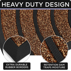 ubdyo Durable Welcome Doormat close-up of dirt trapping design