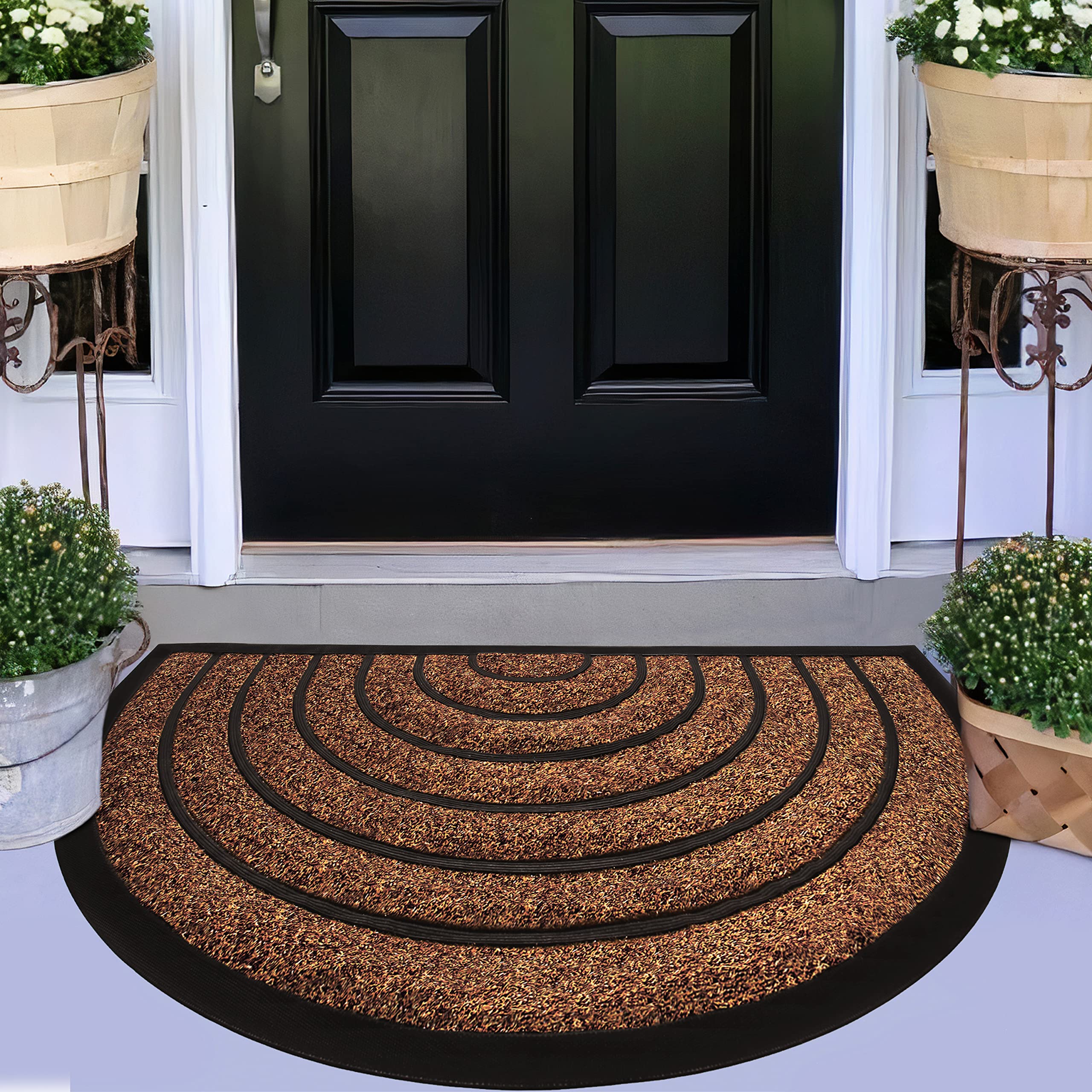 ubdyo Durable Welcome Doormat in a home entrance with shoes