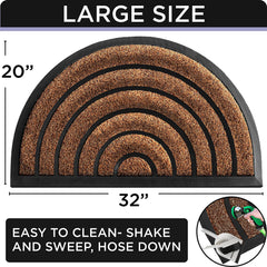 ubdyo Durable Welcome Doormat showing rubber backing