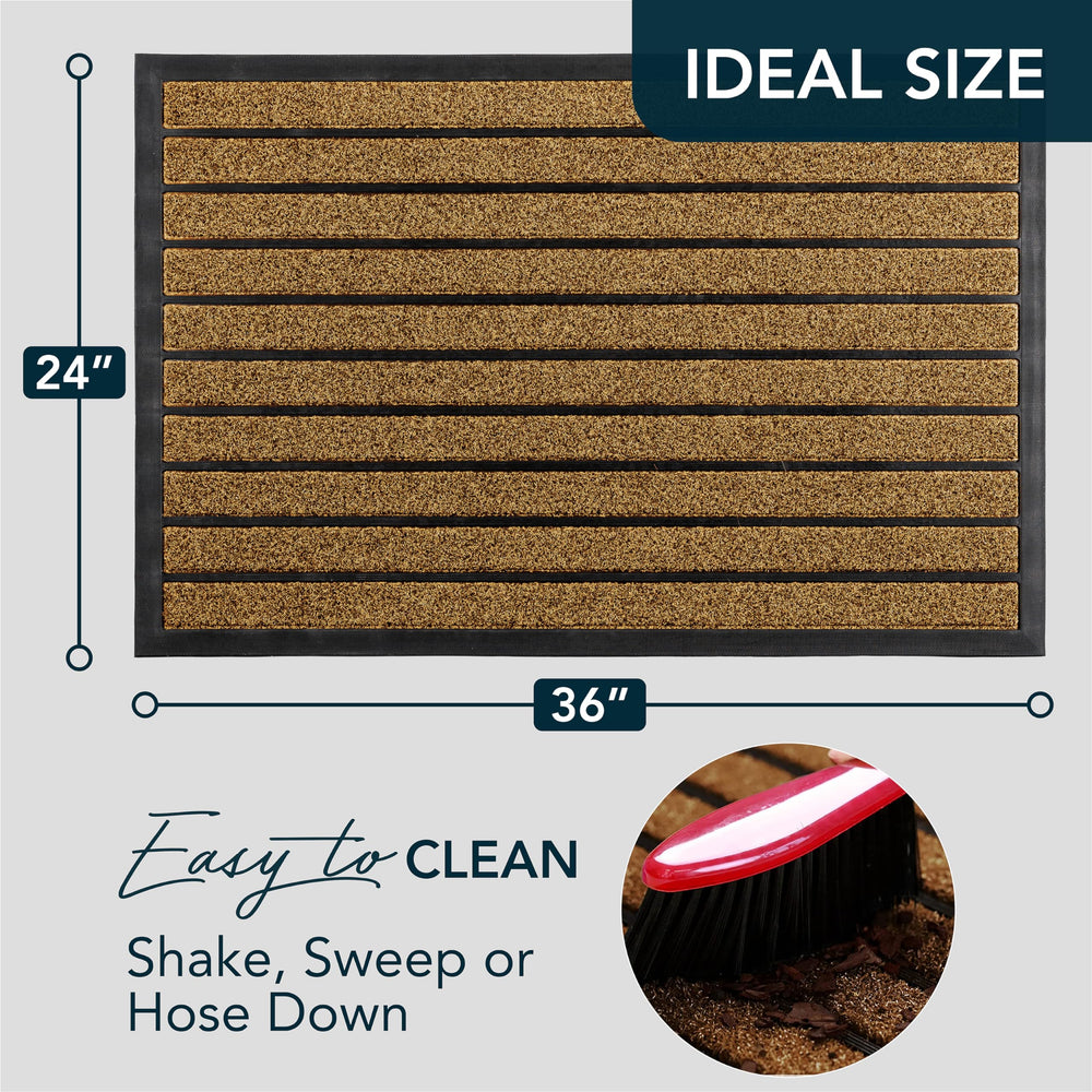 ubdyo Extra Durable Door Mat side view showing thickness