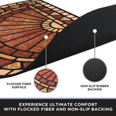 ubdyo Half Circle Door Mat showing rubber backing