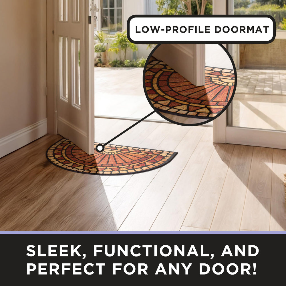 ubdyo Half Circle Door Mat with dirt and moisture trapping capabilities
