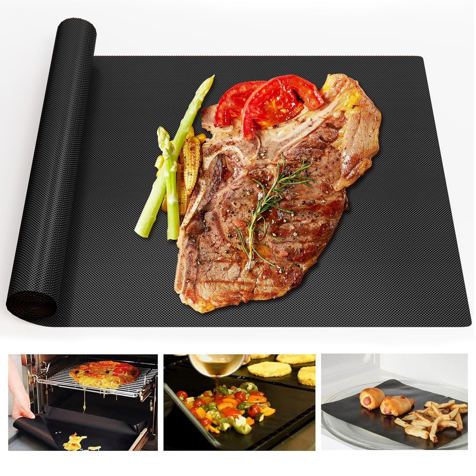 UBeesize Copper Grill Mat Roll 13x90 inch front view