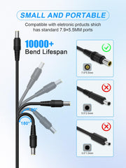 UCANUUP 24V 90W Charger cable detail showing TPE material