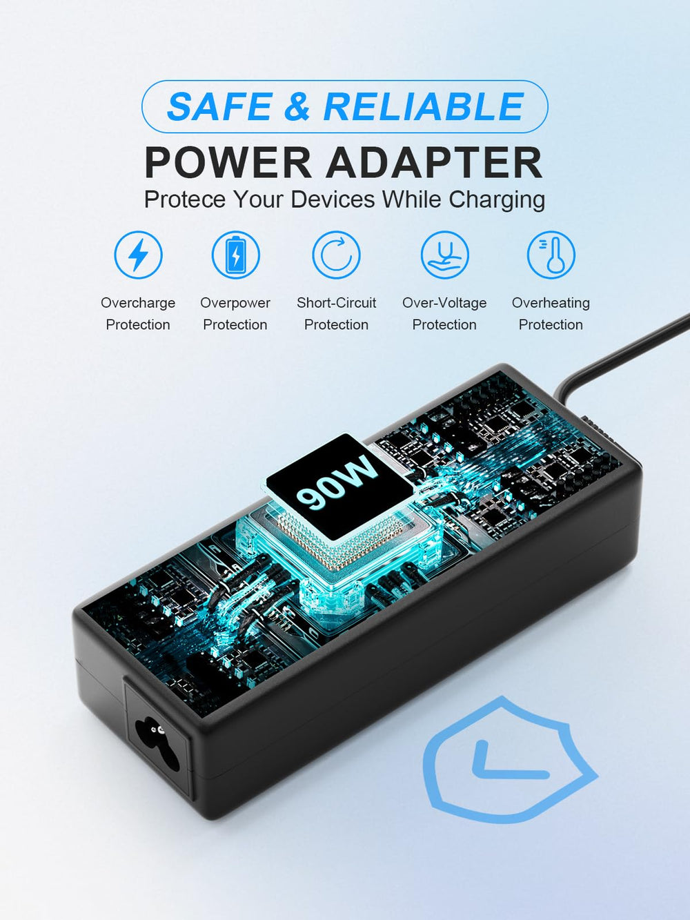 UCANUUP 24V 90W Charger side view with LED indicator