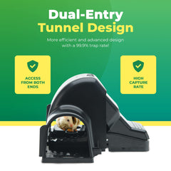 UCatch Rat Trap hands-free operation close-up