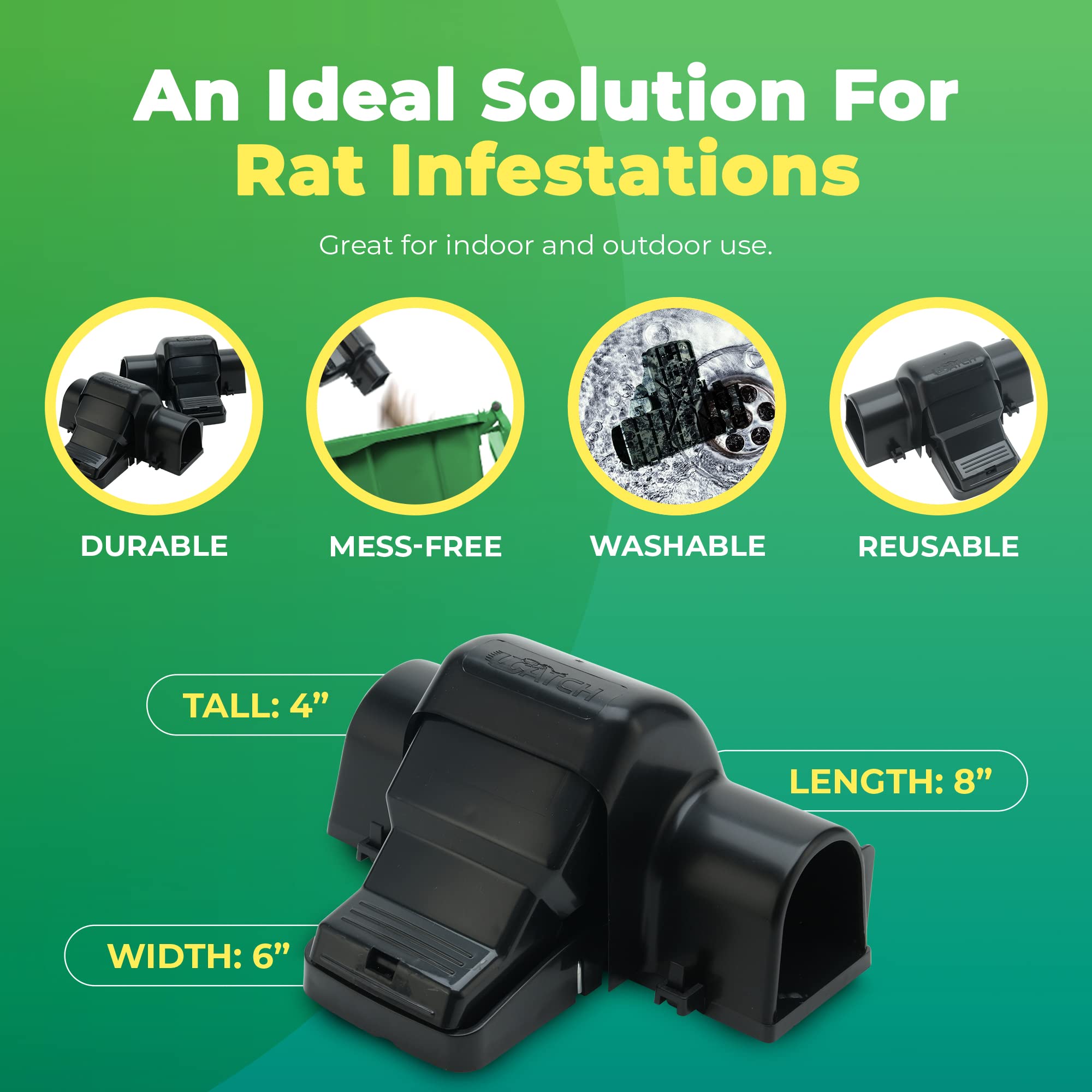 UCatch Rat Trap in a home environment