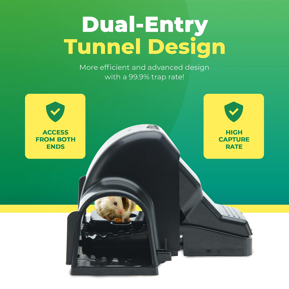 UCatch rat trap in home environment, demonstrating hands-free operation